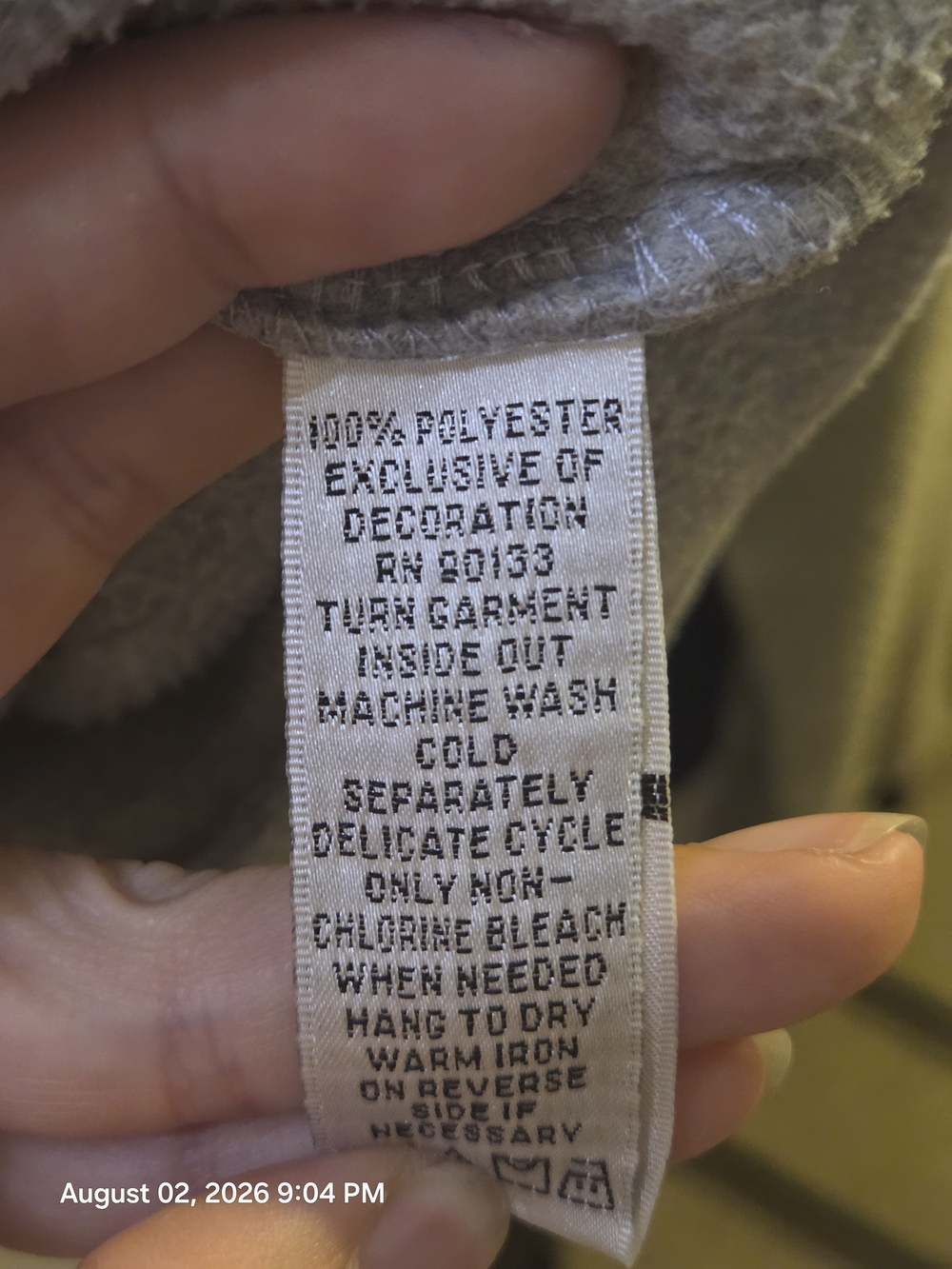 Gray Ruffle Zip-Front Fleece Jacket - Picture 5 of 6